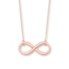 Thumbnail Image 1 of Infinity Necklace 14K Rose Gold 18&quot;