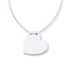 Thumbnail Image 1 of Heart Necklace 14K White Gold 18&quot;