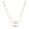 Thumbnail Image 1 of Angel & Winged Heart Layered Necklace 14K Yellow Gold 18&quot;