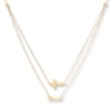 Thumbnail Image 1 of Cross & Faith Layered Necklace 14K Yellow Gold 18&quot;