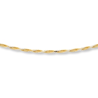 Gold Necklace - 10ct Yellow Gold Necklet 50cm - 785501