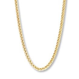 Necklace Wheat Chain 10K Yellow Gold 22&quot;