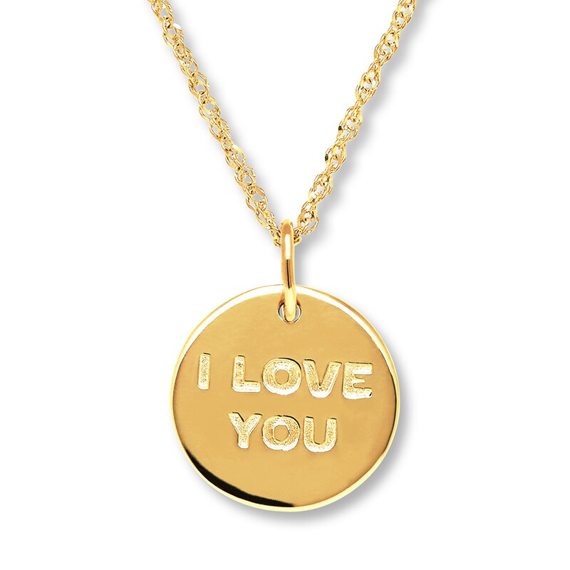 Star Wars Necklace I Love You I Know 10k Yellow Gold Kay