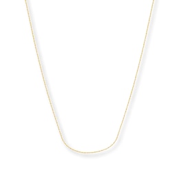 Cable Chain Solid 14K Yellow Gold 16&quot;