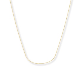 Cable Chain Solid 14K Yellow Gold 16&quot;