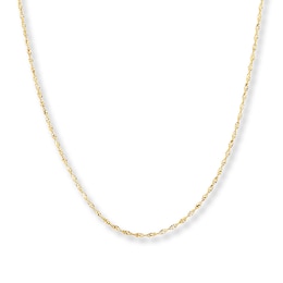 Solid Singapore Chain 14K Yellow Gold 16&quot;