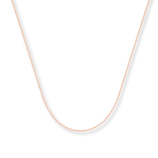 9ct Rose Gold 16-18 Inch Curb Chain