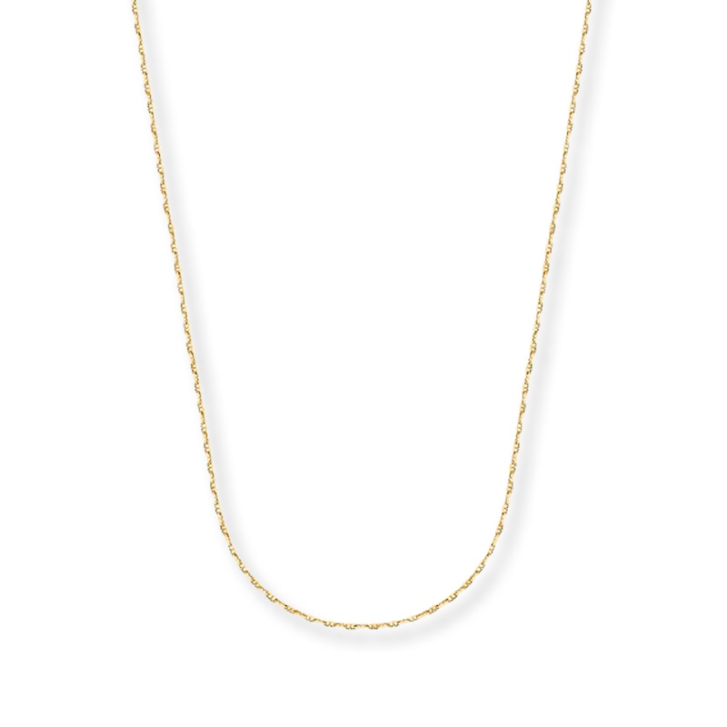 Main Image 1 of Solid Mariner Chain Necklace 14K Yellow Gold 16&quot;