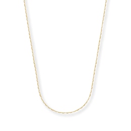 Solid Mariner Chain Necklace 14K Yellow Gold 20&quot;