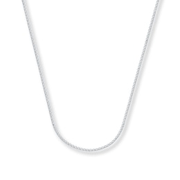 Wheat Chain Necklace Solid 14K White Gold 18&quot;