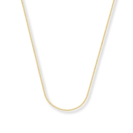 Solid Wheat Chain Necklace 14K Yellow Gold 16&quot;