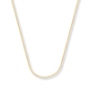 Thumbnail Image 1 of Solid Square Wheat Chain 14K Yellow Gold Necklace 24&quot;