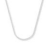 Thumbnail Image 1 of Solid Square Wheat Chain 14K White Gold Necklace 18&quot;