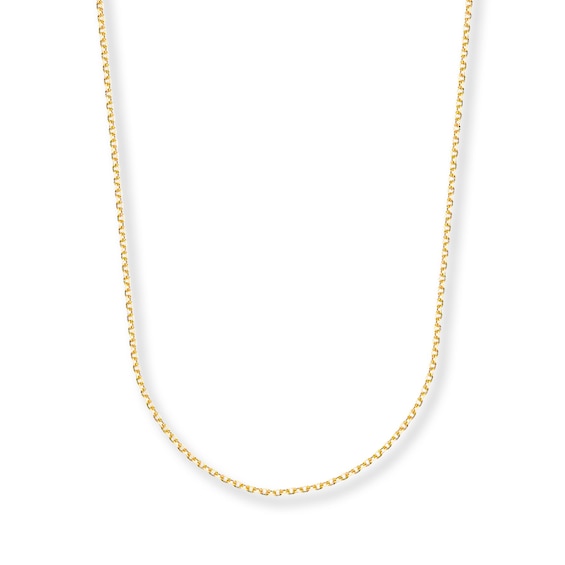 Kay Solid Cable Chain Necklace 14K Gold 18