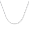 Thumbnail Image 1 of Solid Cable Chain Necklace 14K White Gold 16&quot;