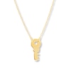 Thumbnail Image 1 of Key Necklace 14K Yellow Gold 16&quot;