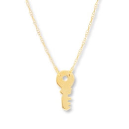 Key Necklace 14K Yellow Gold 16&quot;