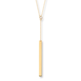 Bar Necklace 14K Yellow Gold 18&quot;