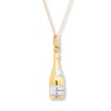 Thumbnail Image 3 of Champagne Bottle Necklace 10K Yellow Gold 18&quot;