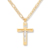 Thumbnail Image 1 of Crucifix Necklace 10K Yellow Gold 20&quot;