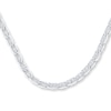 Thumbnail Image 1 of Mariner Chain Necklace Solid 14K White Gold 22&quot;