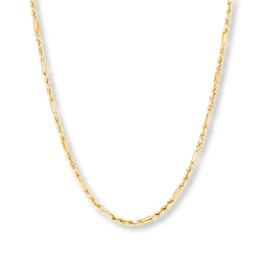 Solid Milano Rope Chain Necklace 10K Yellow Gold 18&quot;