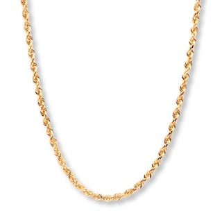 Rope Chain 10K Yellow Gold 24