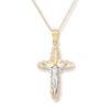 Thumbnail Image 0 of Crucifix Necklace 10K Yellow Gold 18"