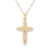 Thumbnail Image 3 of Crucifix Necklace 10K Yellow Gold 18"