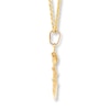 Thumbnail Image 2 of Anchor Necklace 10K Yellow Gold 22&quot;