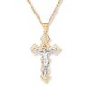 Thumbnail Image 1 of Crucifix Necklace 10K Yellow Gold 22&quot;