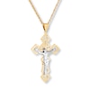 Thumbnail Image 3 of Crucifix Necklace 10K Yellow Gold 22&quot;