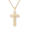 Thumbnail Image 4 of Crucifix Necklace 10K Yellow Gold 22&quot;