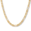 Thumbnail Image 1 of Hollow Figaro Chain Necklace 10K Yellow Gold 22&quot;