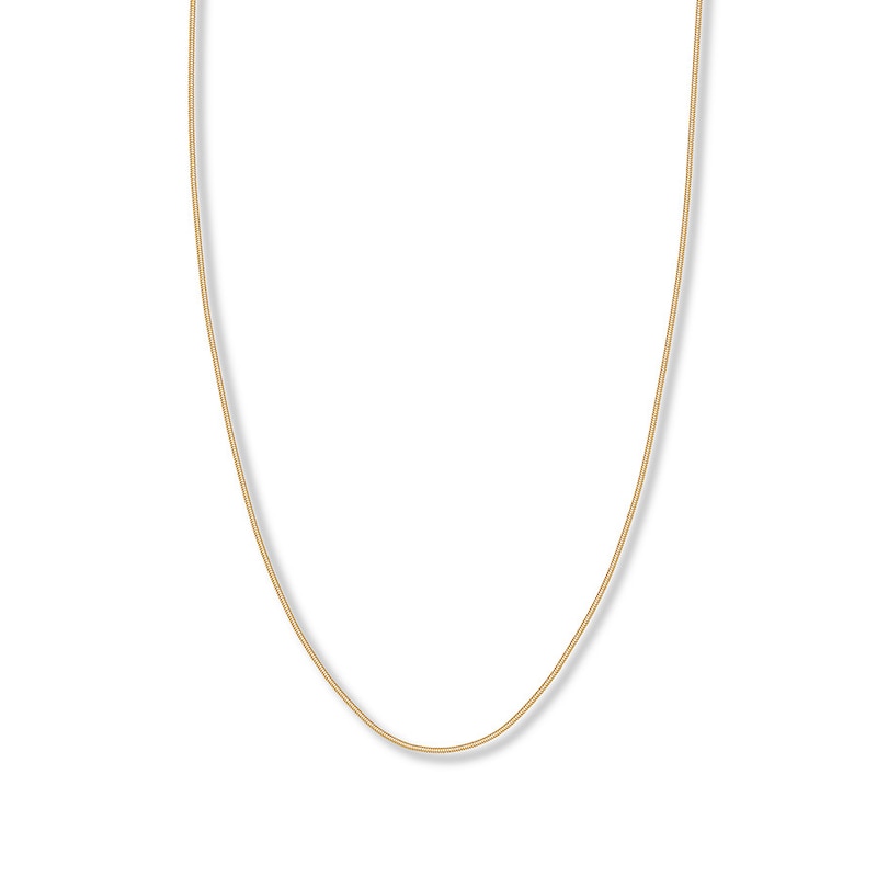 Main Image 1 of Hollow Snake Chain 14K Yellow Gold 16&quot;