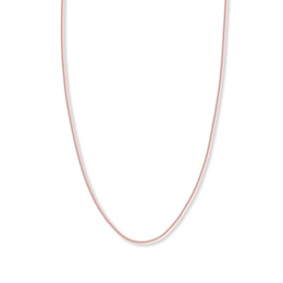 Snake Chain Hollow 14K Rose Gold 24&quot;