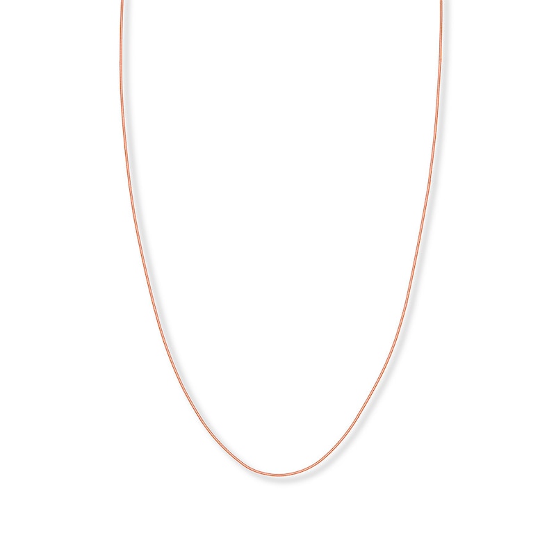 Hollow Snake Chain 14K Rose Gold 18"