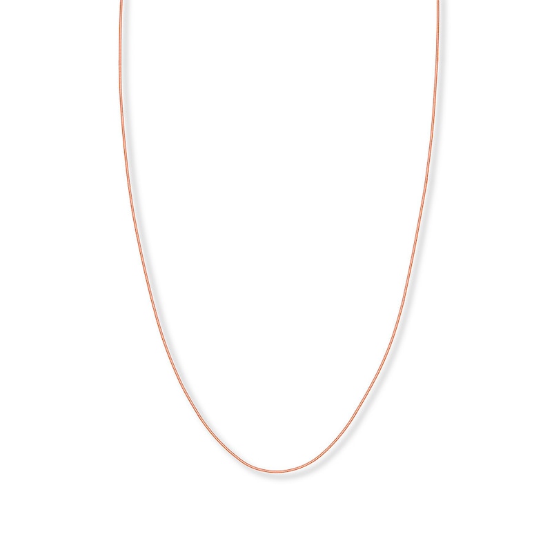 Main Image 1 of Hollow Snake Chain 14K Rose Gold 24&quot;