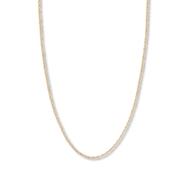 Hollow Double Rope Chain 14K Yellow Gold 18&quot;