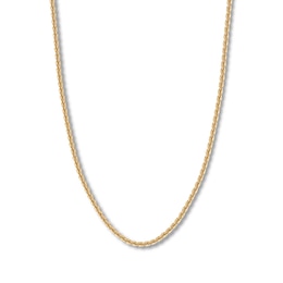 Rope Chain Hollow 14K Yellow Gold 20&quot;