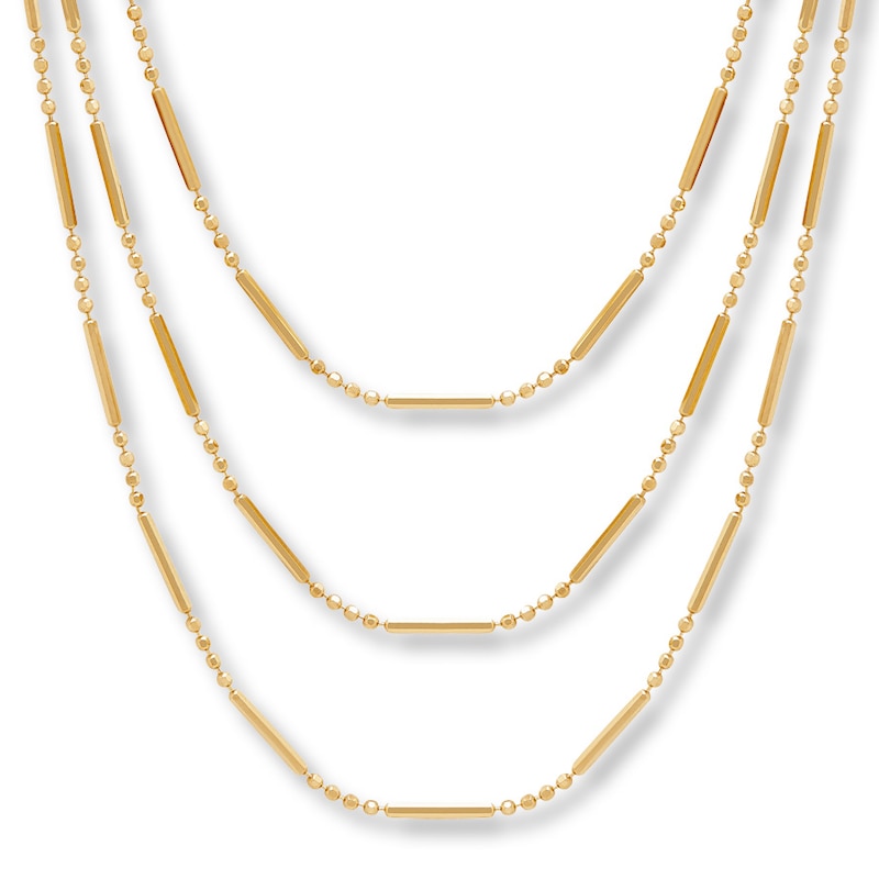  BSWAJIOJIO Layered Gold Necklaces Chain Necklace Gold Necklace  Toggle Clasp Layering Necklaces for Women Link (A, One Size): Clothing,  Shoes & Jewelry