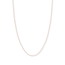 18&quot; Textured Solid Rope Chain 14K Rose Gold Appx. 1.05mm