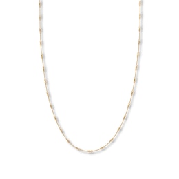 16&quot; Cable Chain Necklace Solid 14K Yellow Gold Appx. .8mm