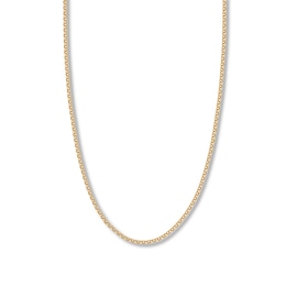 16&quot; Hollow Rolo Chain Necklace 14K Yellow Gold Appx. 2.5mm