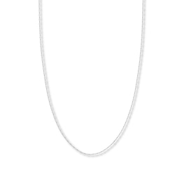 20&quot; Forzatina Chain Necklace Solid 14K White Gold Appx. 1.45mm