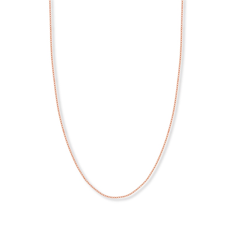 24" Solid Rolo Chain 14K Rose Gold Appx. 1.82mm