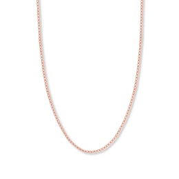 24&quot; Solid Rolo Chain 14K Rose Gold Appx. 2.15mm