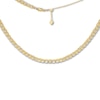 Thumbnail Image 0 of Curb Chain Choker Necklace 14K Yellow Gold 16" Adjustable