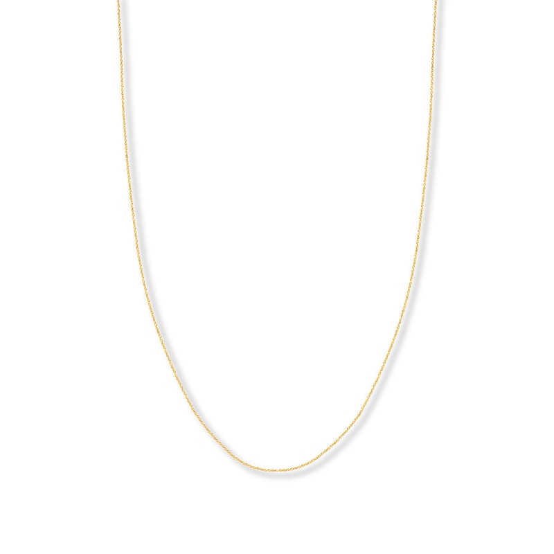 Main Image 1 of 16&quot; Solid Singapore Chain 14K Yellow Gold Appx. .85mm