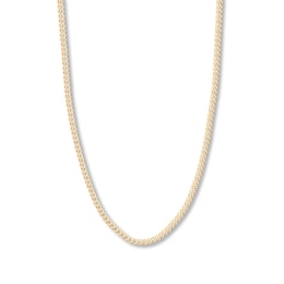 20&quot; Solid Curb Chain 14K Yellow Gold Appx. 4.4mm